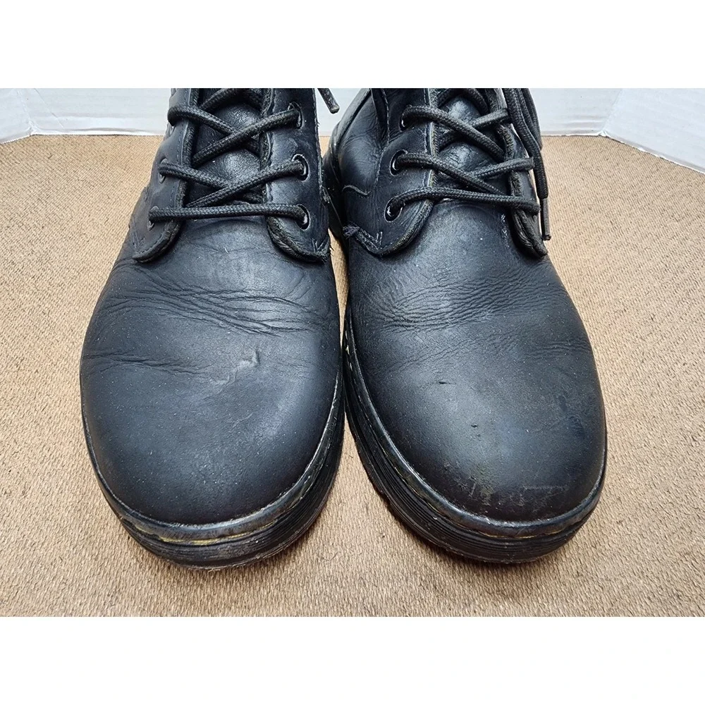 DOC MARTENS Mens black Leather Boots Size 10